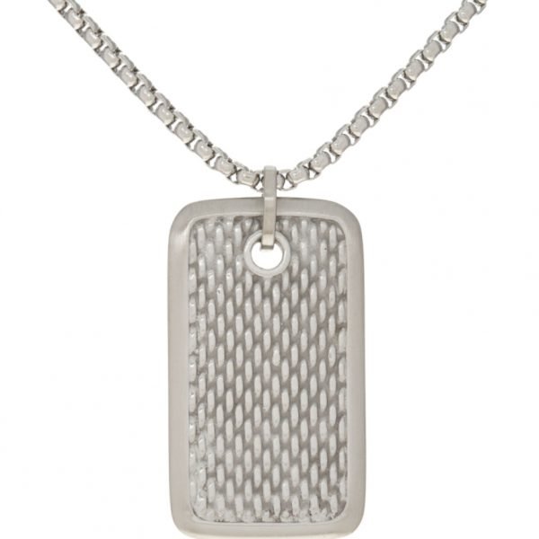 Fossil Stainless Steel Pendant Necklace for Men JOF00702040