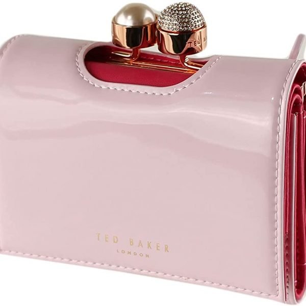 Ted Baker CATTRIN Crystal Pearl Leather bobble small Pink  purse