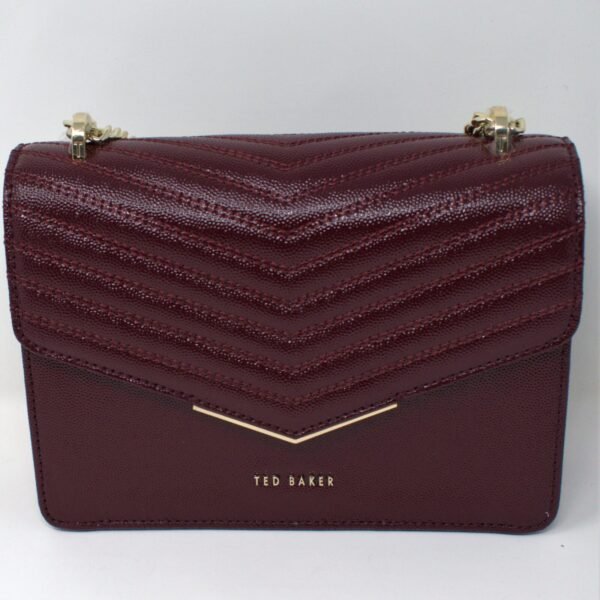 Ted Baker SHAKIB Leather quilted envelope cross body bag
