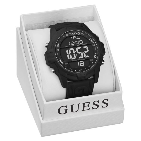 Guess Men's Charge U1299G1 Black Silicone Quartz Fashion Watch