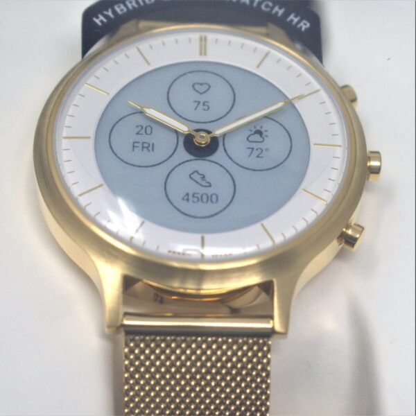 Fossil FTW7031 LADIES' Hybrid Smartwatch HR Charter Gold-Tone Stainless Steel Watch