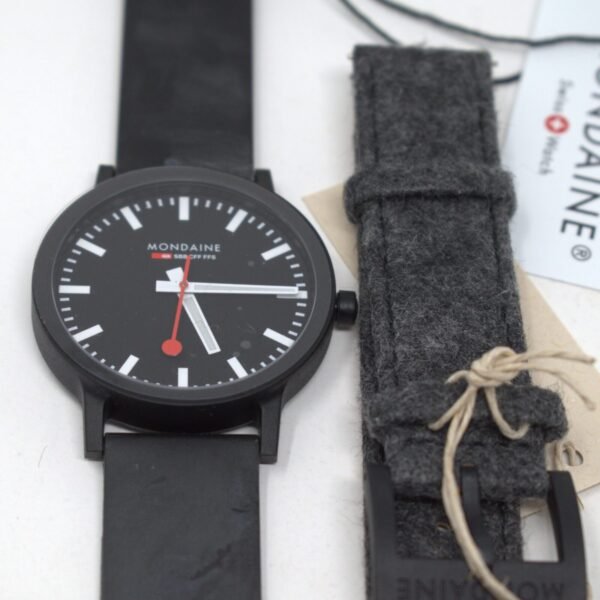 Mondaine Set Essence Quartz Watch, Ecological, Black, 41 mm, MS1.41120.RB.SET