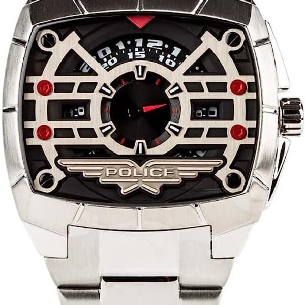 Police Men's Watch 14796JS/02M  G Force Watch with Stainless Steel Bracelet