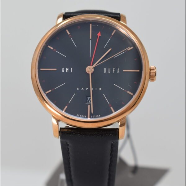 DuFa DF-9030-03 men's watch real leather strap