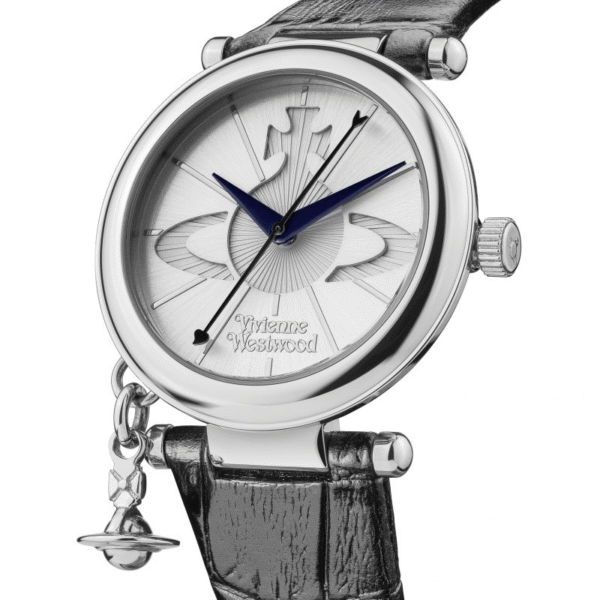 Vivienne Westwood Ladies Orb Watch VV006SSBK Black Leather