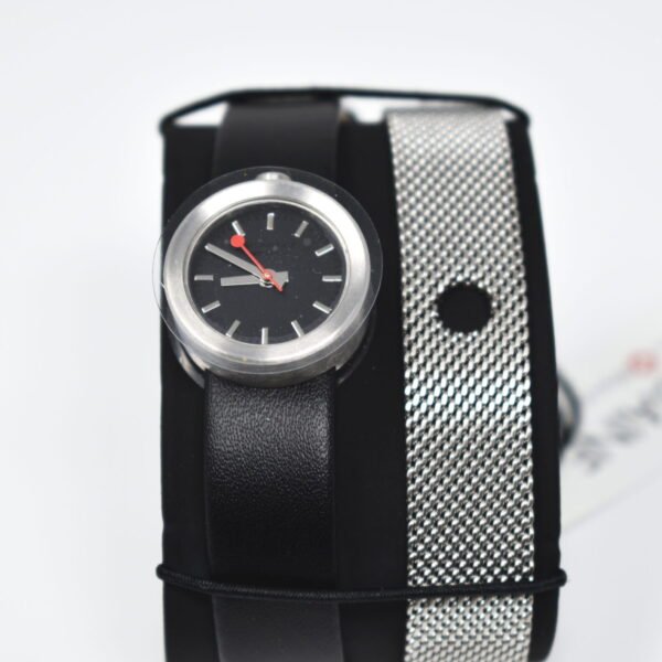 Mondaine Watch Aura A6663032414SBBB With Replacement Band 22mm