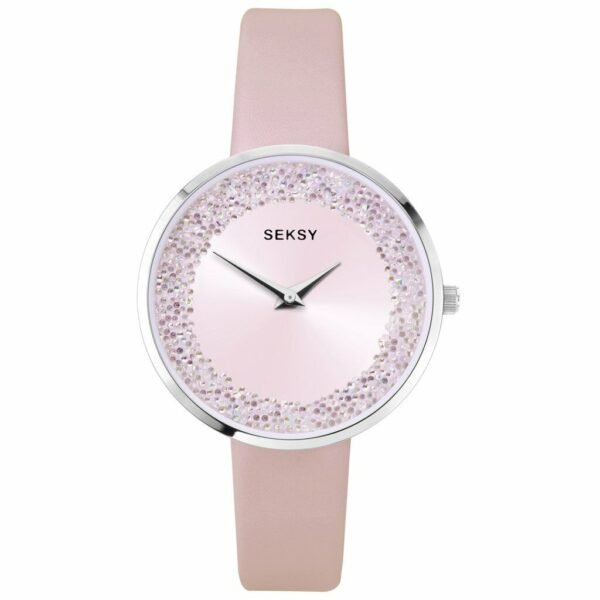 Sekonda Seksy Watch Pink Stone Set Dial and Pink Strap 2968
