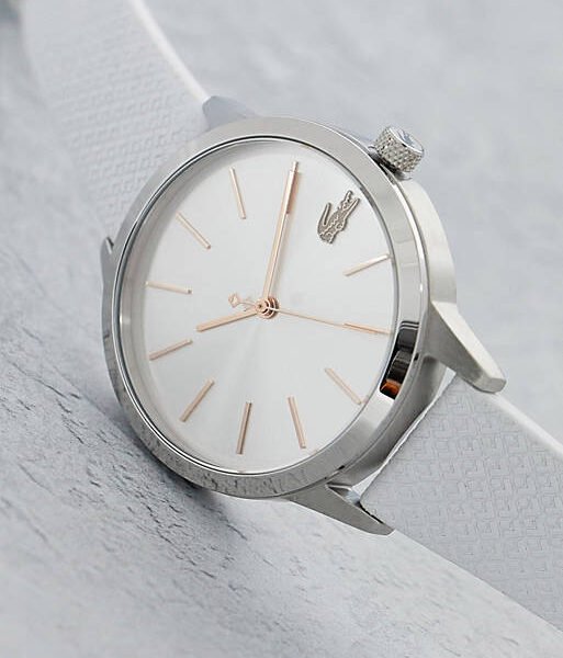Lacoste Watch with White Leather Strap 2001089