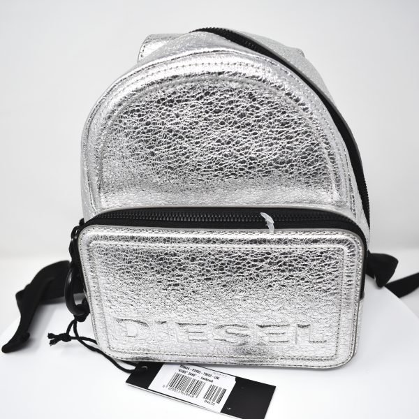 Diesel Silver METALLIC Mini Backpack