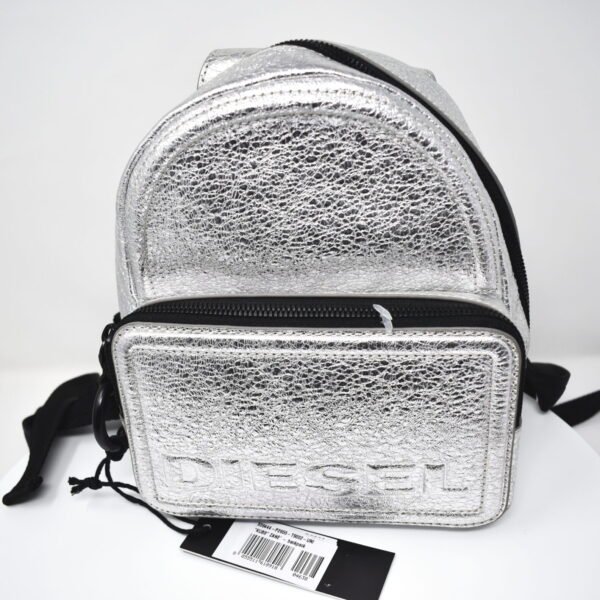 Diesel Silver METALLIC Mini Backpack