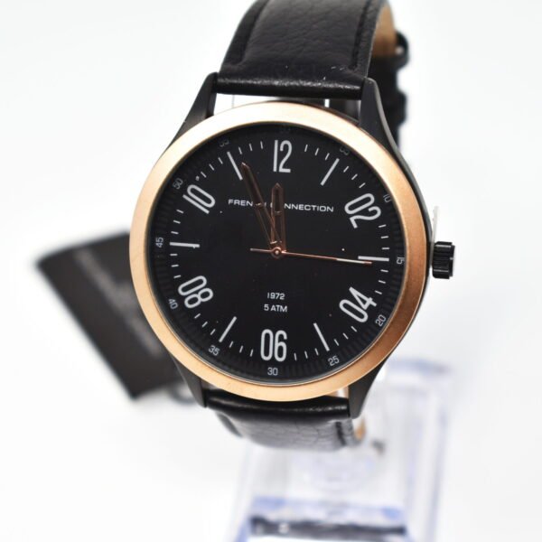 French Connection Classic Quartz Watch with Leather Strap FC1331B