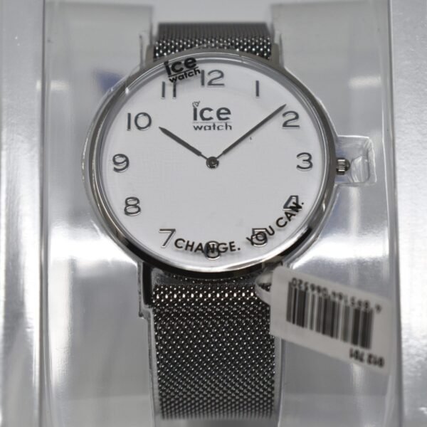 .ICE-Watch city Milanese  Watch with Silver shiny Bracelet 012701 white dial