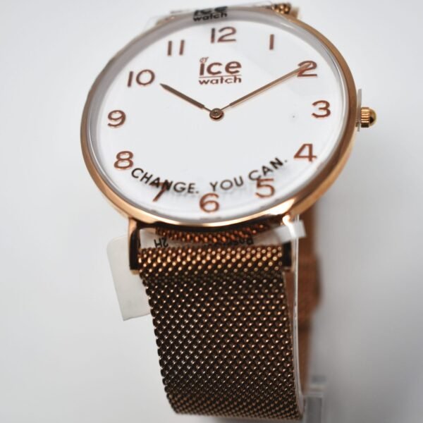 ICE-WATCH WRISTWATCH ICE CITY MILANESE ROSE-GOLD SHINY UNISEX 012709 MEDIUM