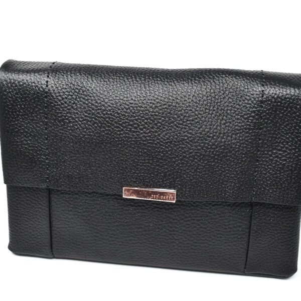 Ted Baker PARSON soft Leather cross body bag in Black