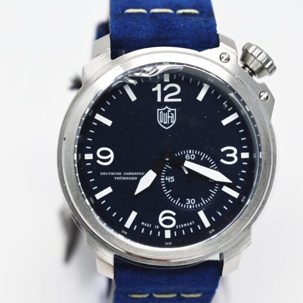 Dufa Deutsche Uhrenfabrik Unisex Watch Blue Leather Strap DF-9009-03