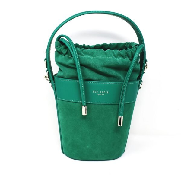 Ted Baker EQUESTI Equestrian hobo mini bucket bag Emerald
