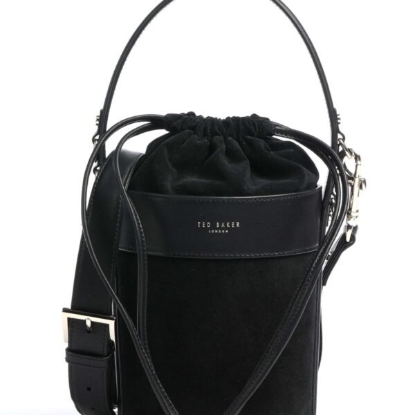 Ted Baker EQUESTI Equestrian hobo mini bucket bag Black