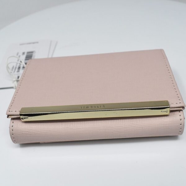 Ted Baker Elizzaa Leather Metallic Bar Mini Purse Dusky Pink