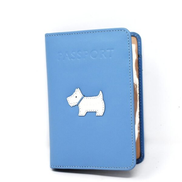 Radley London Heritage Dog Passport Cover Blue S2329455
