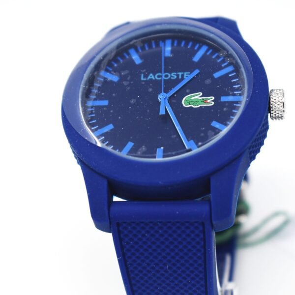 Lacoste 12.12 Classic Display Blue Silicone Strap Unisex 2010765