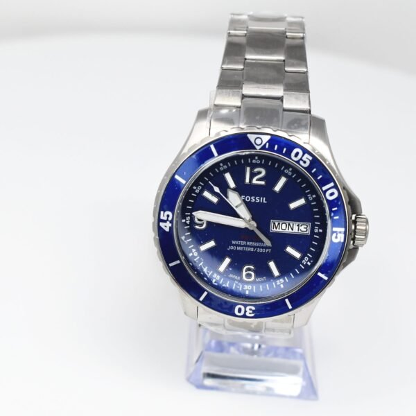FOSSIL FB-02 Three-Hand Date Stainless Steel Watch FS5691