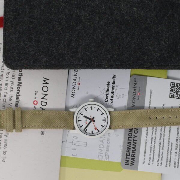 Mondaine Essence Quartz White Dial Ladies Watch MS1.32110.LS