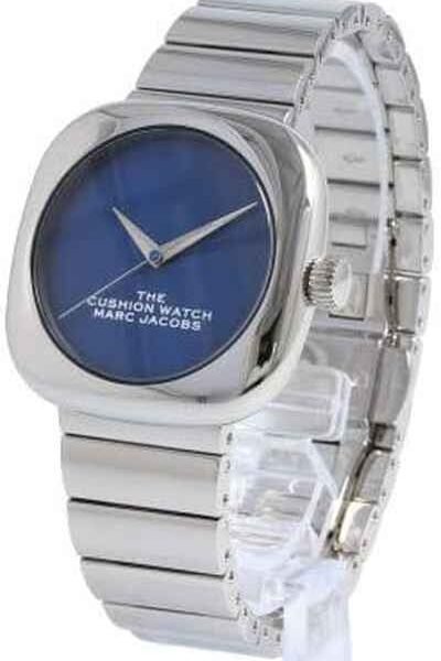 Marc Jacobs The Cushion Quartz Blue Dial Ladies Watch MJ0120179300