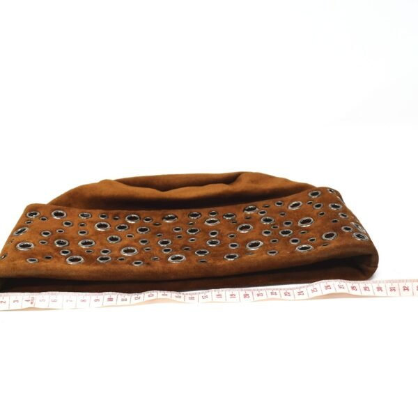 PRADA Tobacco Brown Ring Suede Hat Large size