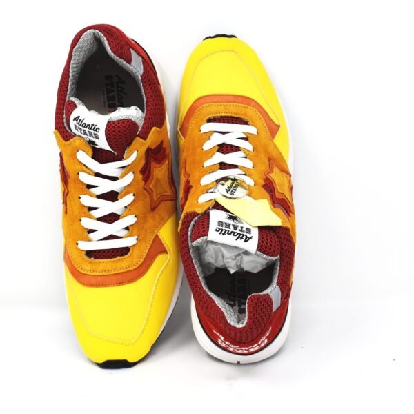 Atlantic Stars
Red & Yellow Star Sneakers
UK Size  9.5 Polaris FUO F07