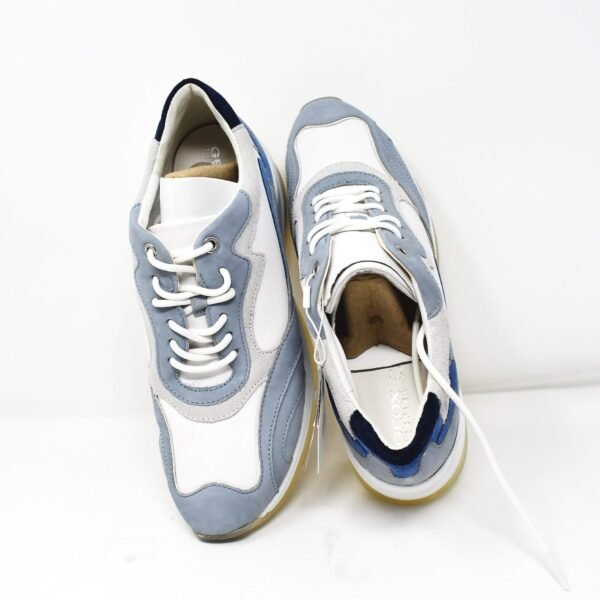 GEOX D KIRYA B Nappa + Nubuck Leather sneakers UK 7.5  US 10.5 EU 41 White/Sage