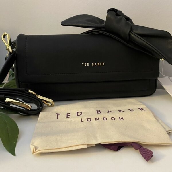 TED BAKERSINITAA Soft knotted shoulder bag Black