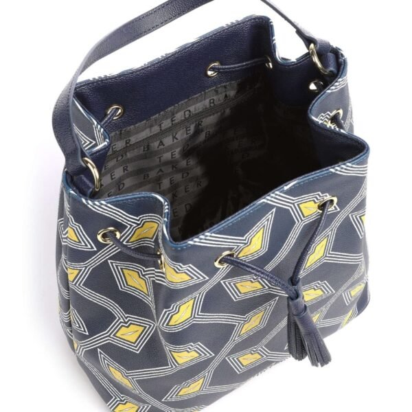 Ted Baker Lesliie Lip Print Bucket Bag, Navy