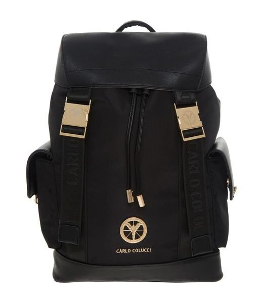 Carlo Colucci Day Backpack in Black CC0033