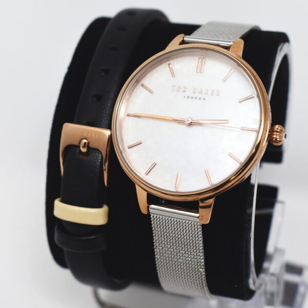 Ted Baker Ladies Dual Strap Rose Gold Quartz Watch TEW50013002