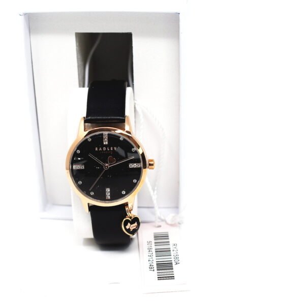 RADLEY Quartz Watch with Black Leather Strap RY21580A