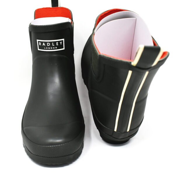 Radley Low Wellington Waterproof Boots Matte Olive size UK8 EU41 US10 Q2589310F