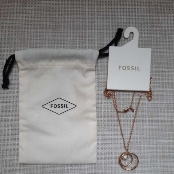 Fossil Rose Gold-Tone Stainless Steel Necklace JOF00599791