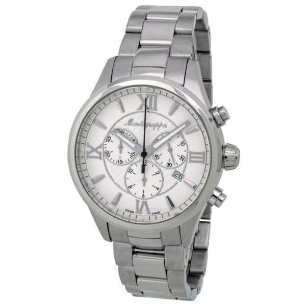 MONTEGRAPPA Fortuna Silver Dial and Bracelet Watch IDFOWCIJ
