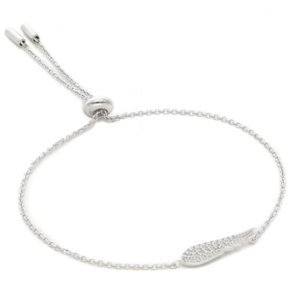 Fossil Wings Ladies Toggle Silver Bracelet JFS00534040