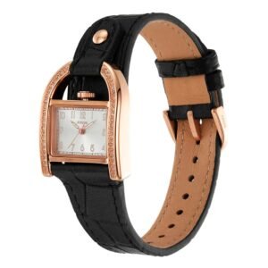 Fossil Ladies Watch | Harwell Quartz Silver Dial | Black Eco Leather | ES5263