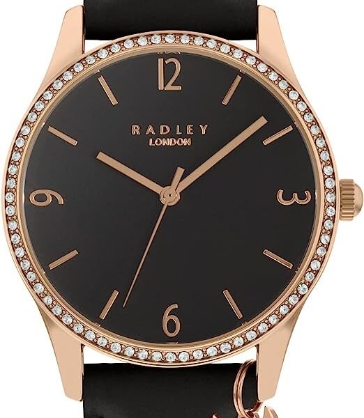 RADLEY Women's Watch RY21327A with Black Leather Strap and Dial