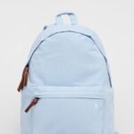 Polo Ralph Lauren canvas backpack light blue with logo 405842685008