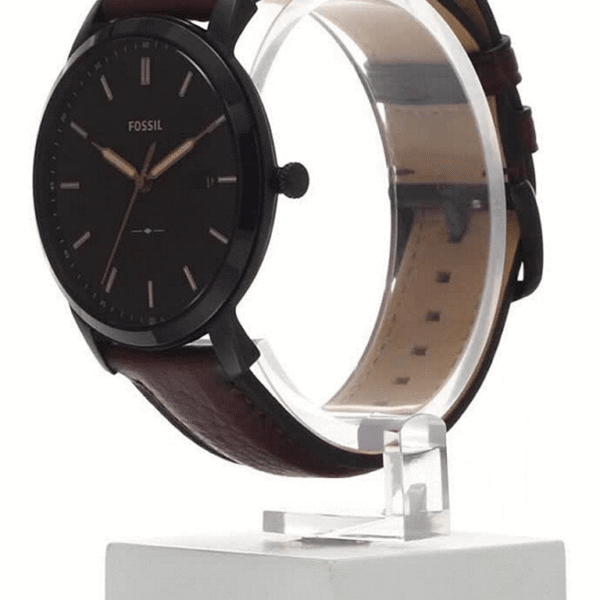 Fossil Solar-Powered Watch FS5841 Minimalist Brown Eco Leather