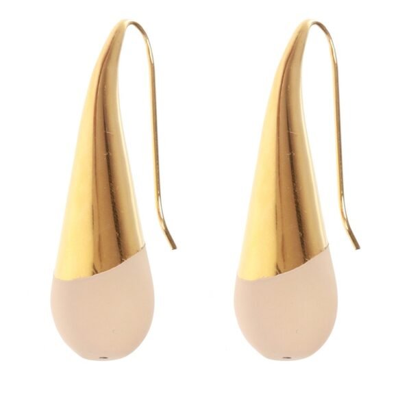 MARNI Gold Tone and Pink Hook Earrings with Logo ormv0136a0