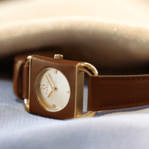 FURLA Women's watch ARCO SQUARE WW00017002L2 Bow Brown Leather