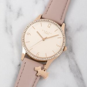 Radley RY21324A Rose Gold Plated Pink Leather Strap Ladies Watch