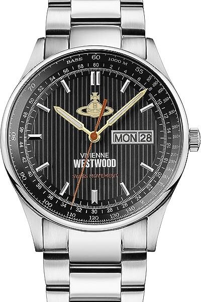 Vivienne Westwood Cranbourne Watch Black Dial Silver Bracelet VV207BKSL