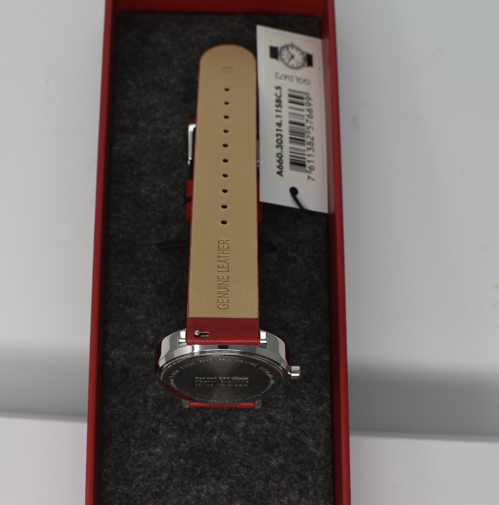 Mondaine Swiss Railway Evo Sapphire A6603031411SBCS Unisex Wristwatch