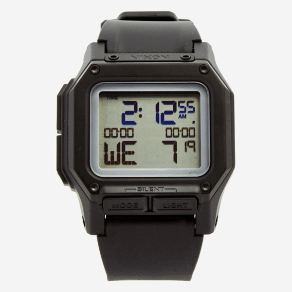 NIXON Regulus Black / Positive Digital Watch Silicone Strap A1180-867-00