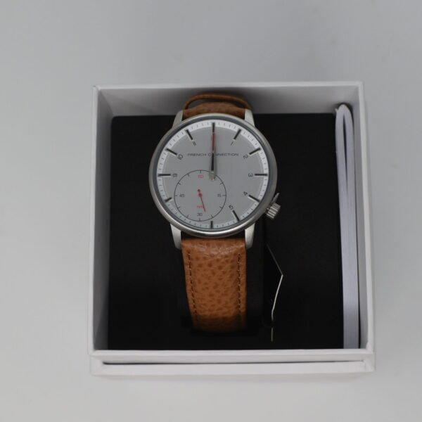 French Connection Classic Watch with Leather Strap FC1332T